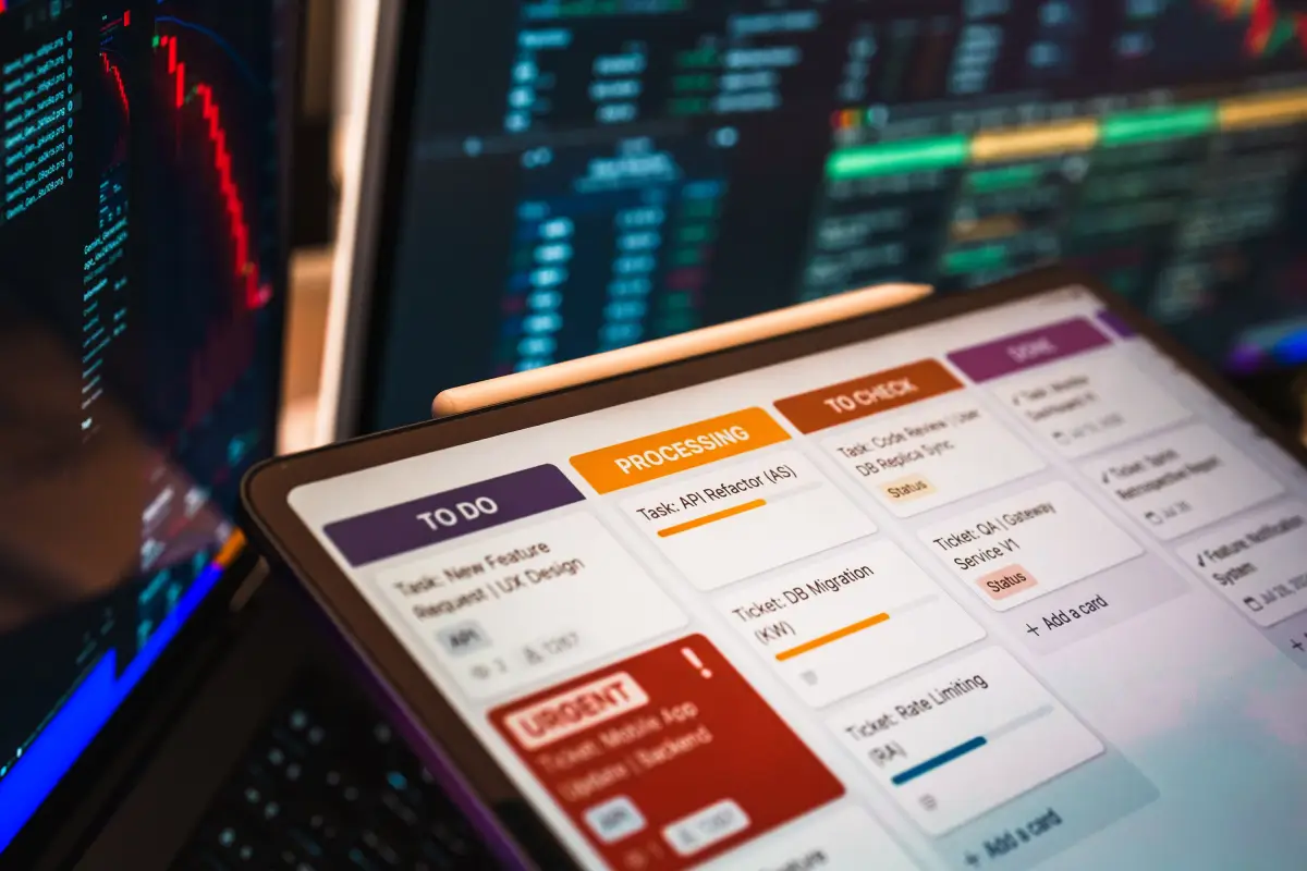 Analytics dashboard displayed on a laptop